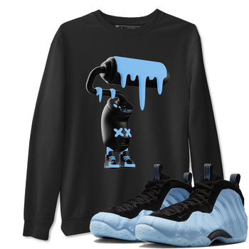 3D Paint Roller sneaker match t-shirt styled to complete your fit with the Air Foamposite One Psychic Blue sneakers, shown in Black 1.