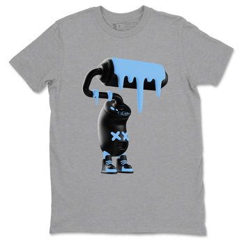3D Paint Roller sneaker match t-shirt styled to complete your fit with the Air Foamposite One Psychic Blue sneakers, shown in Heather Grey 2.