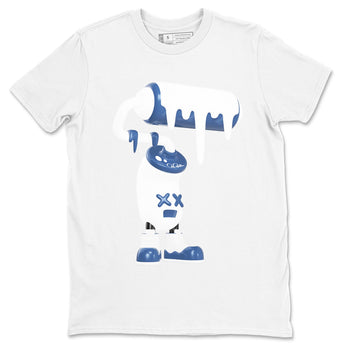 11s Diffused Blue Shirts To Match Jordans 3D Paint Roller sneaker match tees Air Jordan 11 Diffused Blue Tee SNRT Sneaker Release Tees unisex cotton White 2 crew neck shirts