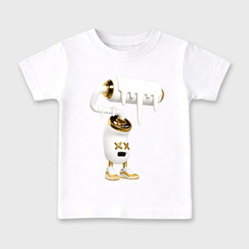 3D Paint Roller affordable baby and kids t-shirt designed to match the Air Jordan 11 Mother's Day, featuring coordinated White 2 options for the perfect little sneakerhead streetwear look.
