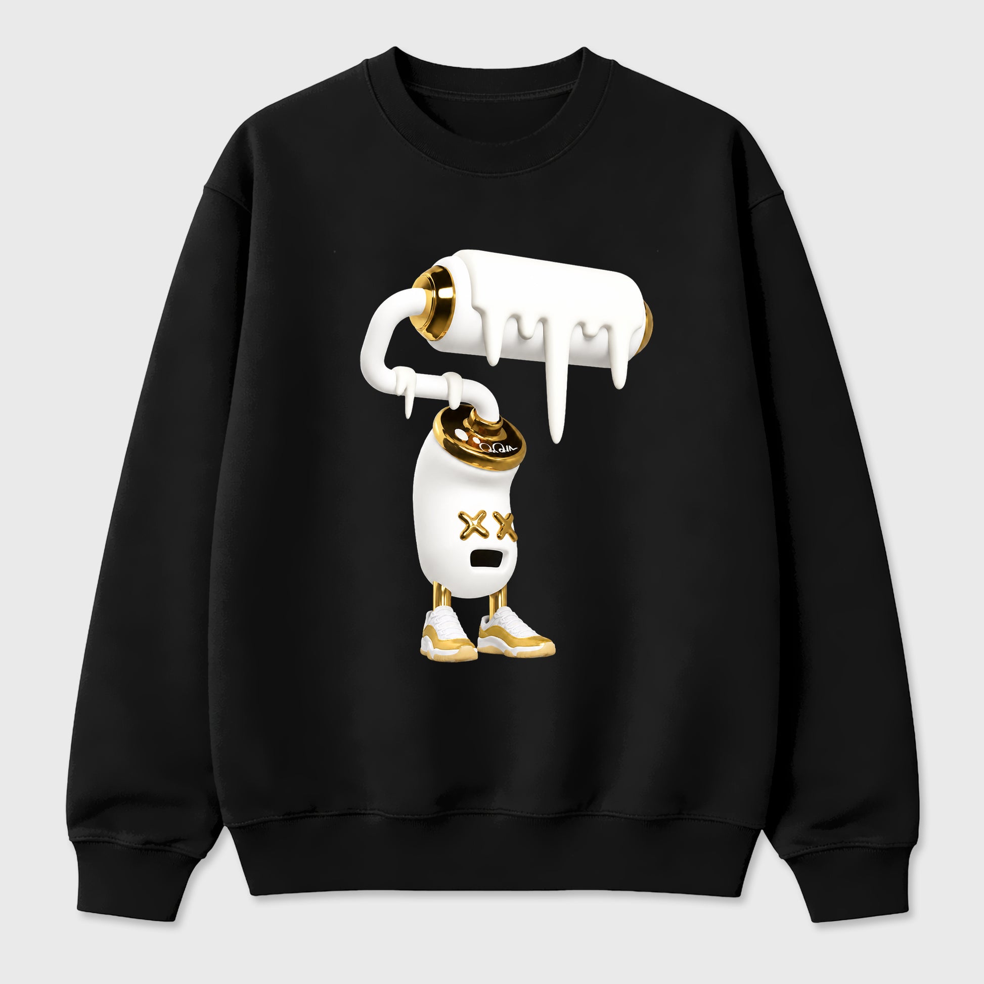 3D Paint Roller Graphic T-Shirt sneaker match tee designed for the Air Jordan 11 Mother's Day, featuring coordinated color options for a perfect streetwear match. Black 2 shirt.