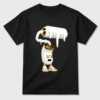 3D Paint Roller Graphic T-Shirt sneaker match tee designed for the Air Jordan 11 Mother's Day, featuring coordinated color options for a perfect streetwear match. Black 2 shirt.