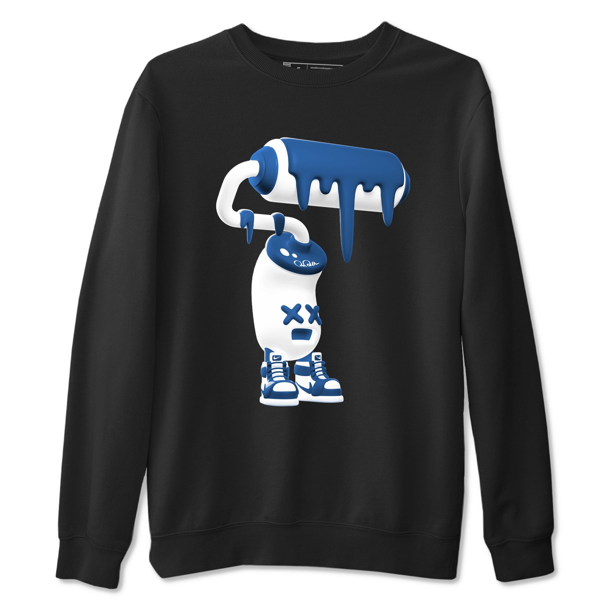 3D Paint Roller sneaker match tees styled to complete your fit with the Air Jordan 12 French Blue sneakers, shown in Black 2.