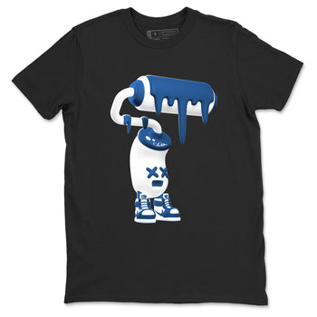 3D Paint Roller sneaker match tees styled to complete your fit with the Air Jordan 12 French Blue sneakers, shown in Black 2.