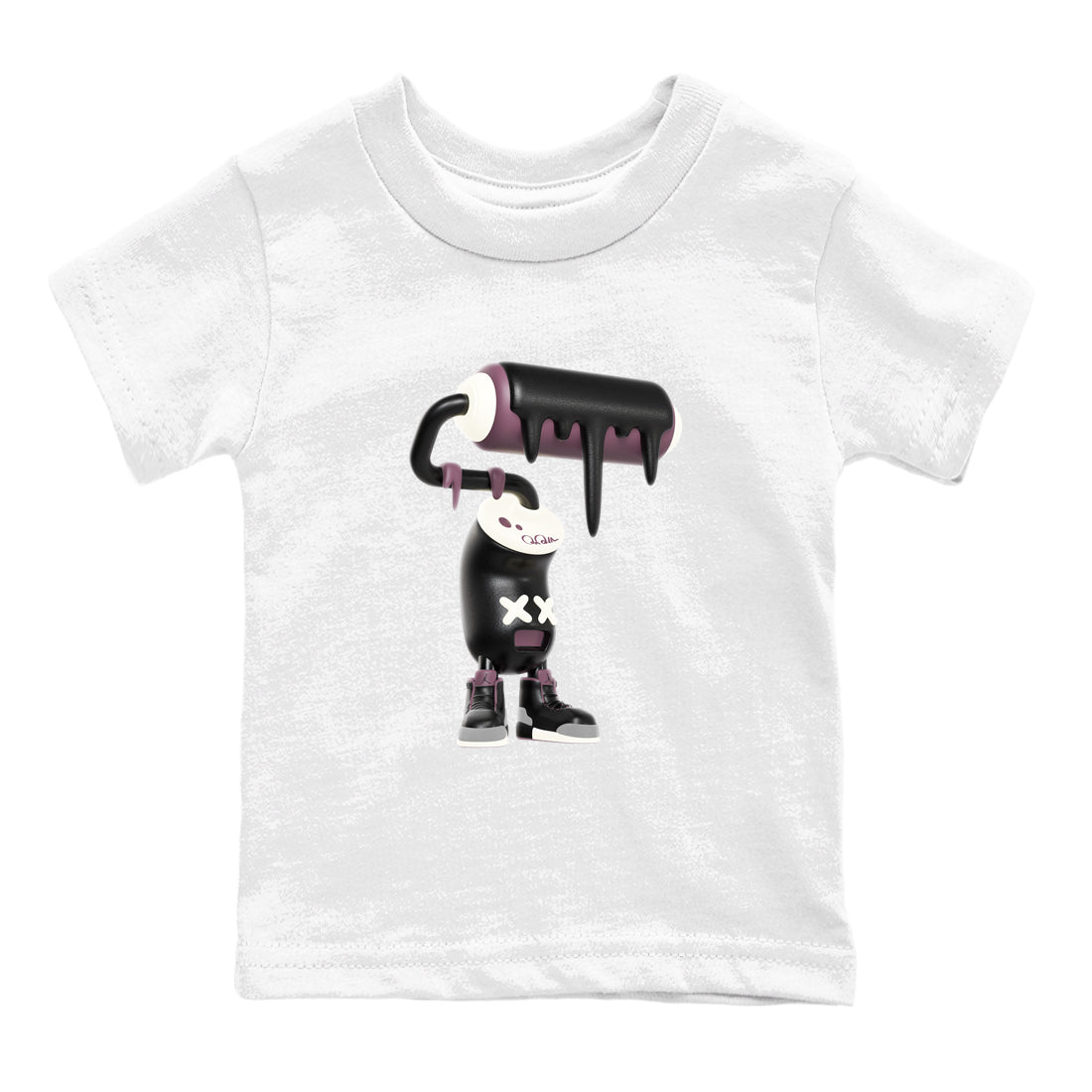 3s A Ma Maniere x Black shirts to match jordans 3D Paint Roller sneaker match tees A Ma Maniere x Air Jordan 3 _hile You Were Sleeping_neaker Release Tees Youth Baby White 2 crew neck shirts