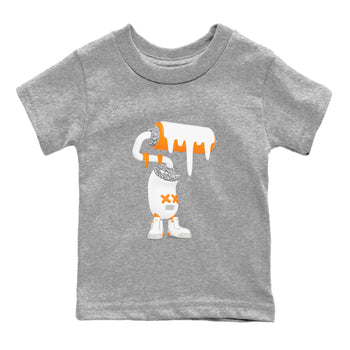 3s Georgia Peach shirt to match jordans 3D Paint Roller sneaker tees Air Jordan 3 Georgia Peach SNRT sneaker release tees baby toddler Heather Grey 2 cotton Shirt