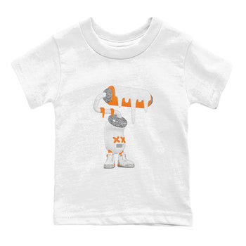 3s Georgia Peach shirt to match jordans 3D Paint Roller sneaker tees Air Jordan 3 Georgia Peach SNRT sneaker release tees baby toddler White 2 cotton Shirt