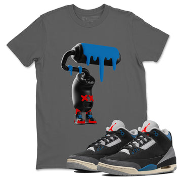 3D Paint Roller sneaker match t-shirt styled to complete your fit with the Air Jordan 3 Rare Air sneakers, shown in Cool Grey 1.