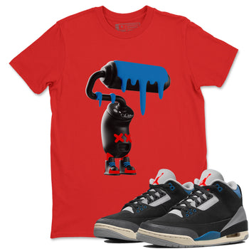 3D Paint Roller sneaker match t-shirt styled to complete your fit with the Air Jordan 3 Rare Air sneakers, shown in Red 1.