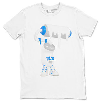 Air Jordan 4 Industrial Blue shirt to match jordans 3D Paint Roller sneaker tees Air Jordan 4 Military Blue SNRT Sneaker Release Tees unisex cotton White 2 crew neck shirt