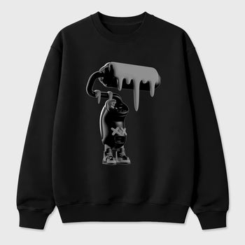 Sneaker match tees – Sneaker Tees To Match Air Jordan 6 Cap and Gown Shoes – 3D Paint Roller Tee Black 2