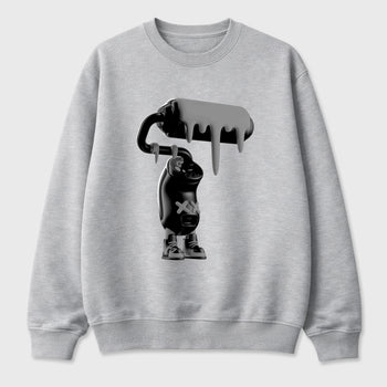 Sneaker match tees – Sneaker Tees To Match Air Jordan 6 Cap and Gown Shoes – 3D Paint Roller Tee Heather Grey 2