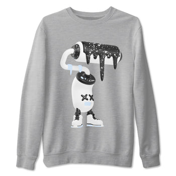 AJ6 White Black shirts to match jordans 3D Paint Roller sneaker match tees Air Jordan 6 White Black SNRT Sneaker Tees streetwear brand Heather Grey 2 unisex cotton tee