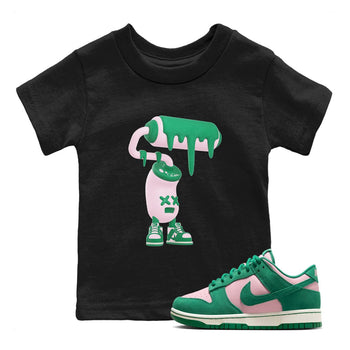 Dunk Low Medium Soft Pink Malachite shirt to match jordans 3D Paint Roller sneaker tees Dunk Retro SE Medium Soft Pink Malachite SNRT sneaker release tees baby toddler Black 1 cotton Shirt