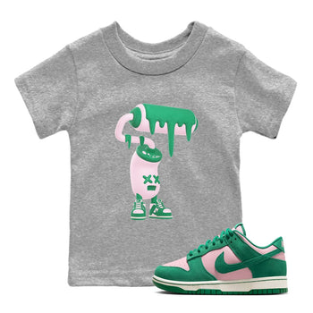 Dunk Low Medium Soft Pink Malachite shirt to match jordans 3D Paint Roller sneaker tees Dunk Retro SE Medium Soft Pink Malachite SNRT sneaker release tees baby toddler Heather Grey 1 cotton Shirt