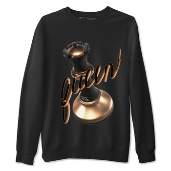 Foams One Metallic Copper shirts to match jordans 3D Queen sneaker match tees Air Foamposite One Metallic Copper match shoes to clothes SNRT Sneaker Tees unisex cotton Black 2 shirts