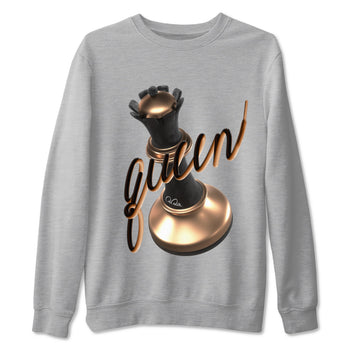 Foams One Metallic Copper shirts to match jordans 3D Queen sneaker match tees Air Foamposite One Metallic Copper match shoes to clothes SNRT Sneaker Tees unisex cotton Heather Grey 2 shirts