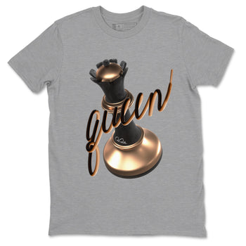 Foams One Metallic Copper shirts to match jordans 3D Queen sneaker match tees Air Foamposite One Metallic Copper match shoes to clothes SNRT Sneaker Tees unisex cotton Heather Grey 2 shirts