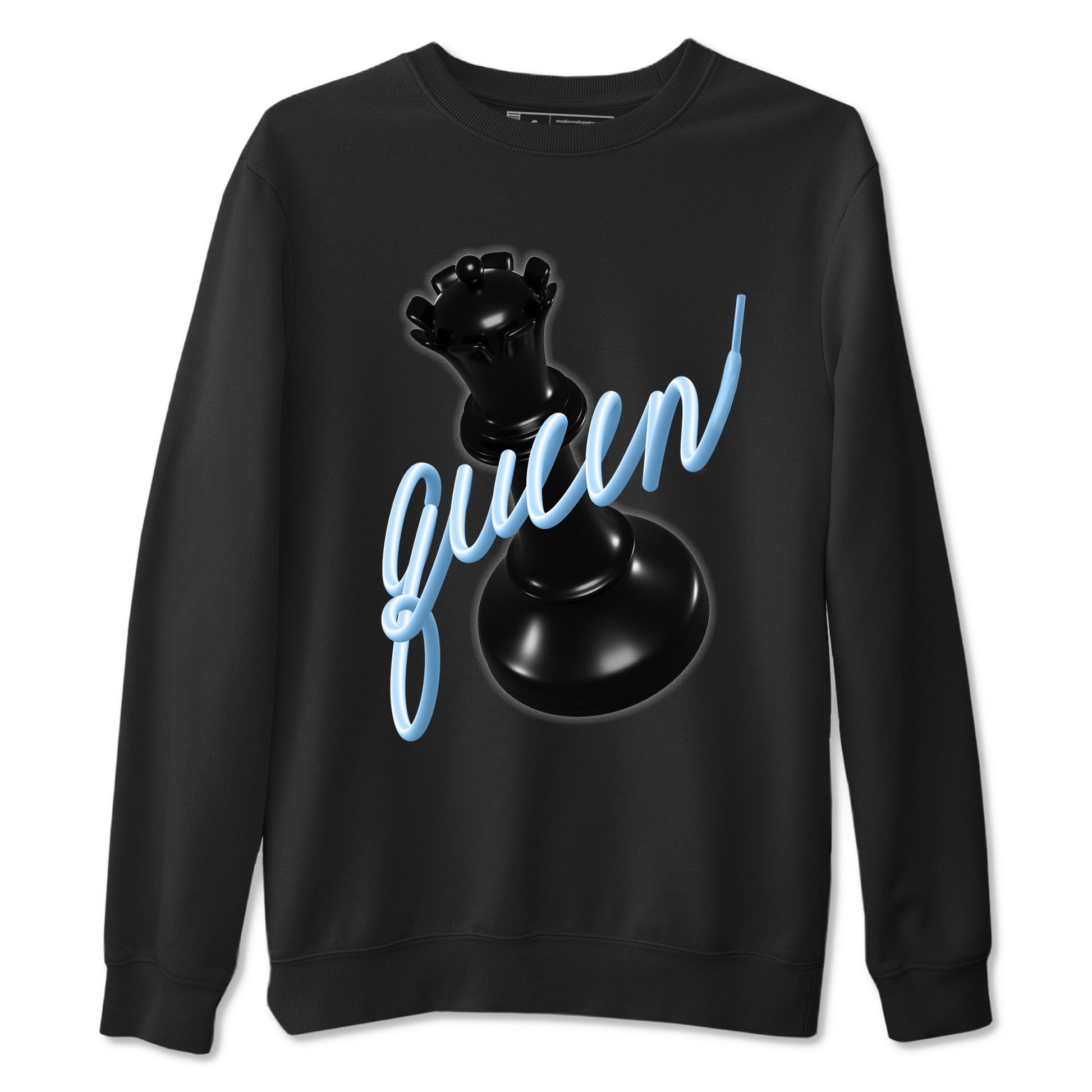 3D Queen sneaker match t-shirt styled to complete your fit with the Air Foamposite One Psychic Blue sneakers, shown in Black 2.