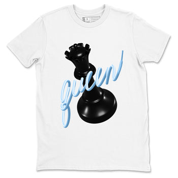 3D Queen sneaker match t-shirt styled to complete your fit with the Air Foamposite One Psychic Blue sneakers, shown in White 2.