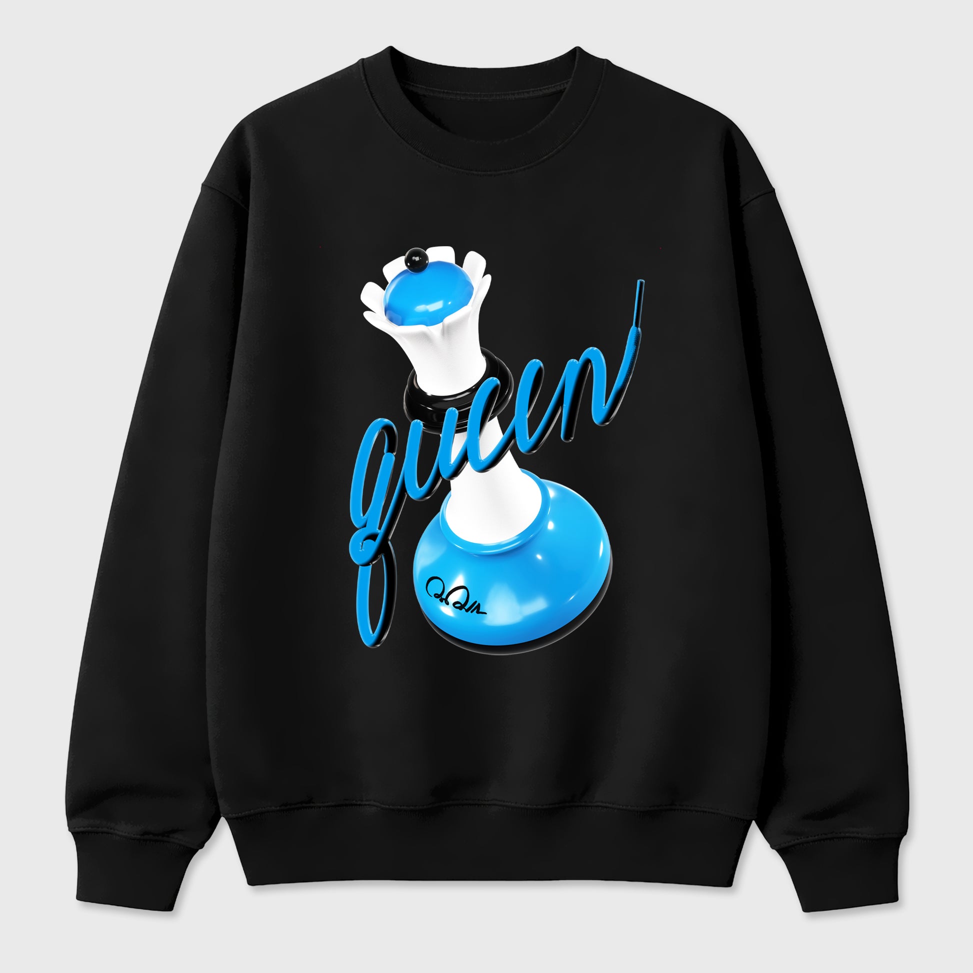 Best Sneakerfit Graphic Tee. Graphic Outfits. Sneaker Tees To Match Air Foamposite Pro University Blue Sneakers – 3D Queen Tee Black 2