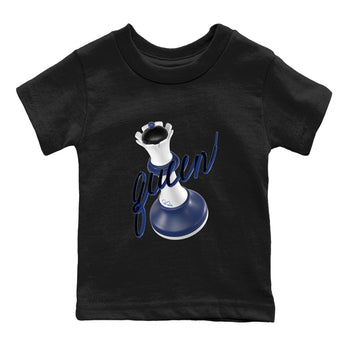 1s Midnight Navy shirts to match jordans 3D Queen sneaker match tees Air Jordan 1 Midnight Navy match shoes to clothes SNRT Sneaker Tees Youth Baby Black 2 tee