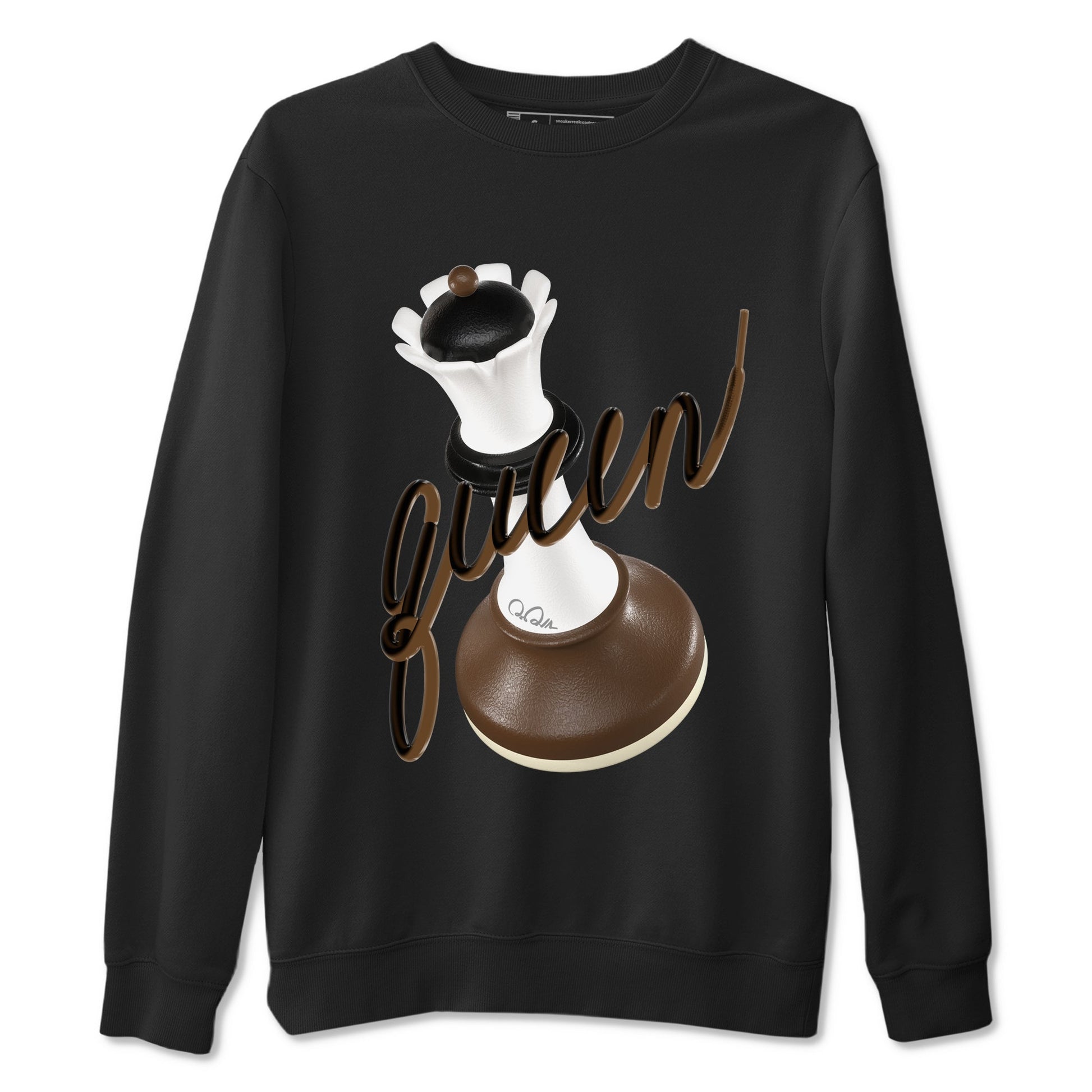 1s Low OG Mocha shirts to match jordans 3D Queen sneaker match tees Air Jordan 1 Mocha match shoes to clothes SNRT Sneaker Tees unisex cotton Black 2 shirts