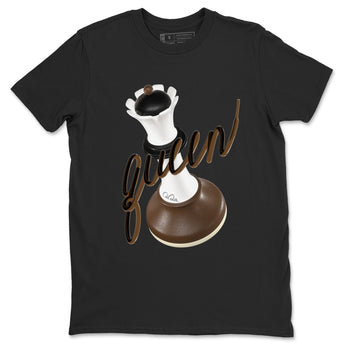 1s Low OG Mocha shirts to match jordans 3D Queen sneaker match tees Air Jordan 1 Mocha match shoes to clothes SNRT Sneaker Tees unisex cotton Black 2 shirts