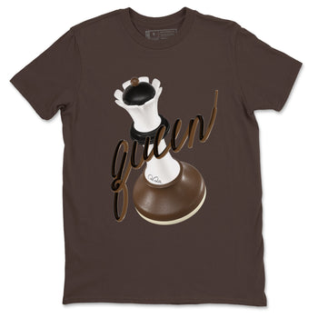 1s Low OG Mocha shirts to match jordans 3D Queen sneaker match tees Air Jordan 1 Mocha match shoes to clothes SNRT Sneaker Tees unisex cotton Dark Chocolate 2 shirts
