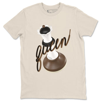 1s Low OG Mocha shirts to match jordans 3D Queen sneaker match tees Air Jordan 1 Mocha match shoes to clothes SNRT Sneaker Tees unisex cotton Natural 2 shirts