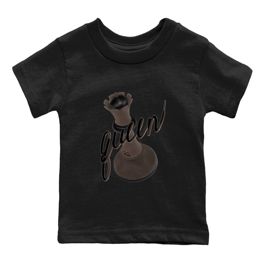 Air Jordan 1 Travis Scott Velvet Brown shirts to match jordans 3D Queen sneaker match tees Travis Scott x Air Jordan 1 Low OG Velvet Brown best t shirts to wear with jordans SNRT Sneaker Tees Youth Baby Black 2 tee