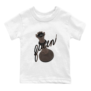 Air Jordan 1 Travis Scott Velvet Brown shirts to match jordans 3D Queen sneaker match tees Travis Scott x Air Jordan 1 Low OG Velvet Brown best t shirts to wear with jordans SNRT Sneaker Tees Youth Baby White 2 tee