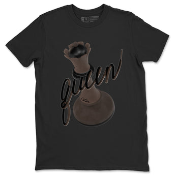 Air Jordan 1 Travis Scott Velvet Brown shirts to match jordans 3D Queen sneaker match tees Travis Scott x Air Jordan 1 Low OG Velvet Brown best t shirts to wear with jordans SNRT Sneaker Tees unisex cotton Black 2 shirts