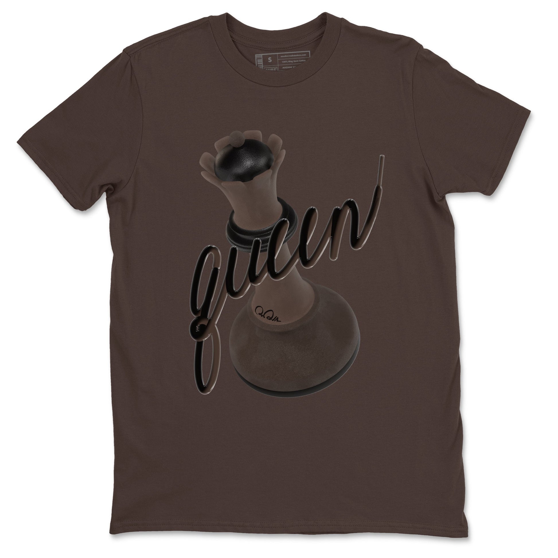 Air Jordan 1 Travis Scott Velvet Brown shirts to match jordans 3D Queen sneaker match tees Travis Scott x Air Jordan 1 Low OG Velvet Brown best t shirts to wear with jordans SNRT Sneaker Tees unisex cotton Dark Chocolate 2 shirts