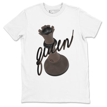 Air Jordan 1 Travis Scott Velvet Brown shirts to match jordans 3D Queen sneaker match tees Travis Scott x Air Jordan 1 Low OG Velvet Brown best t shirts to wear with jordans SNRT Sneaker Tees unisex cotton White 2 shirts