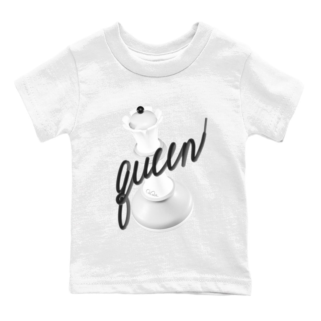 1s Wolf Grey shirts to match jordans 3D Queen sneaker match tees Air Jordan 1 Wolf Grey SNRT Sneaker Tees streetwear brand Baby and Youth White 2 cotton tee