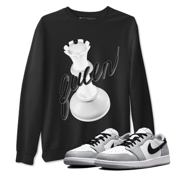 1s Wolf Grey shirts to match jordans 3D Queen sneaker match tees Air Jordan 1 Wolf Grey SNRT Sneaker Tees streetwear brand Black 1 unisex cotton tee