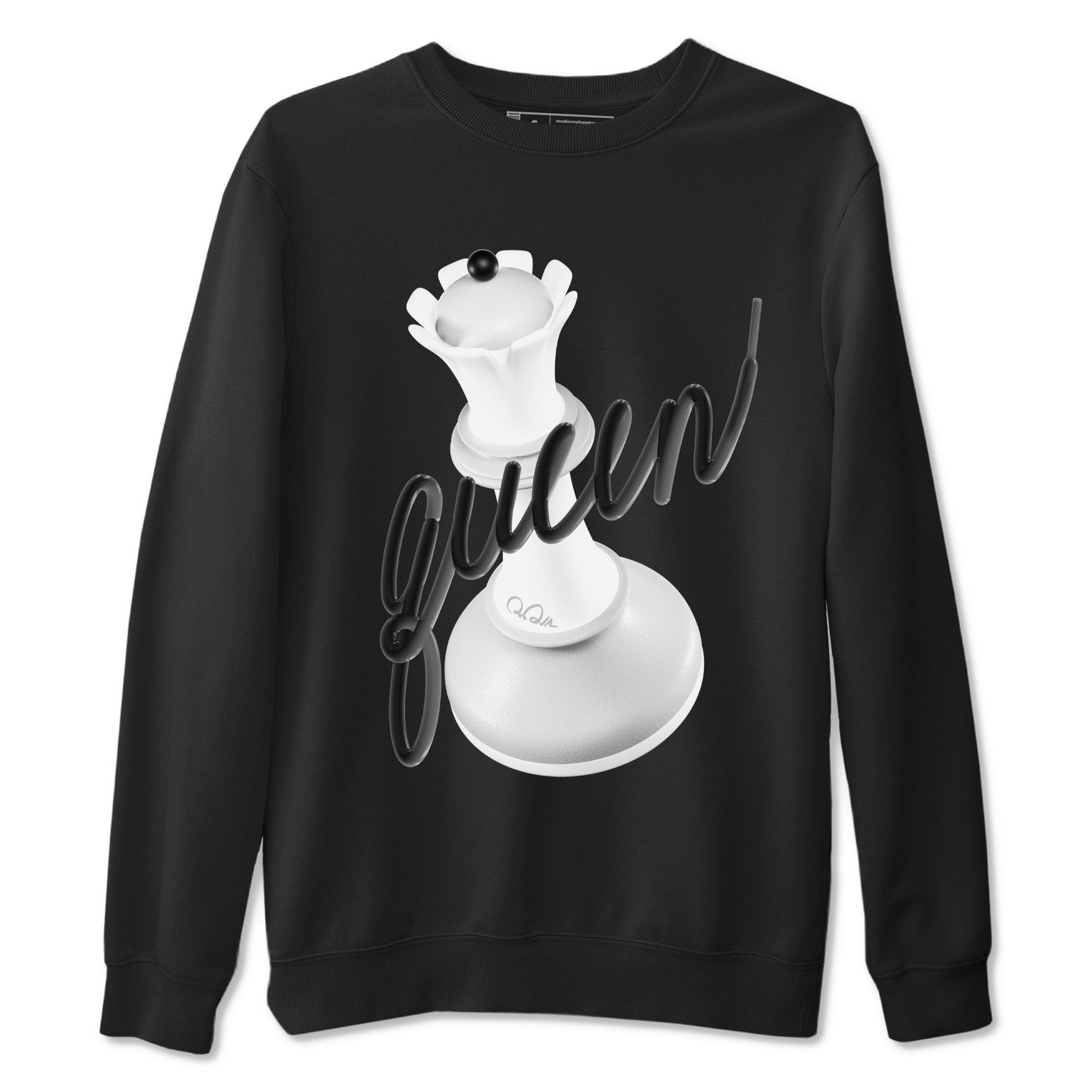 1s Wolf Grey shirts to match jordans 3D Queen sneaker match tees Air Jordan 1 Wolf Grey SNRT Sneaker Tees streetwear brand Black 2 unisex cotton tee
