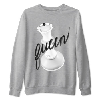 1s Wolf Grey shirts to match jordans 3D Queen sneaker match tees Air Jordan 1 Wolf Grey SNRT Sneaker Tees streetwear brand Heather Grey 2 unisex cotton tee