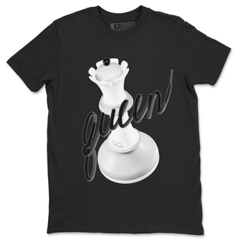 1s Wolf Grey shirts to match jordans 3D Queen sneaker match tees Air Jordan 1 Wolf Grey SNRT Sneaker Tees streetwear brand Black 2 unisex cotton tee