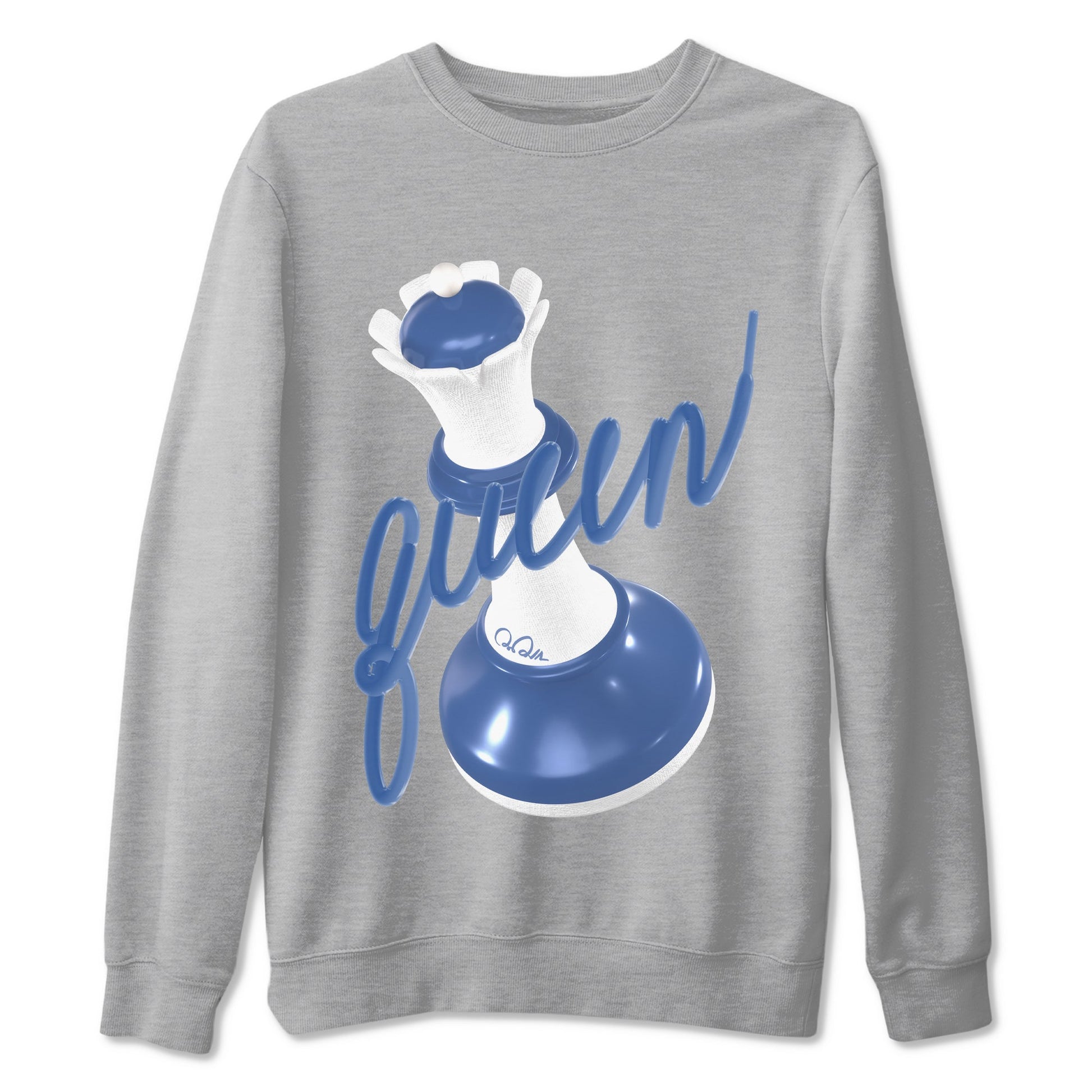 11s Diffused Blue Shirts To Match Jordans 3D Queen sneaker match tees Air Jordan 11 Diffused Blue Tee SNRT Sneaker Release Tees unisex cotton Heather Grey 2 crew neck shirts