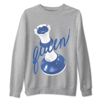 11s Diffused Blue Shirts To Match Jordans 3D Queen sneaker match tees Air Jordan 11 Diffused Blue Tee SNRT Sneaker Release Tees unisex cotton Heather Grey 2 crew neck shirts