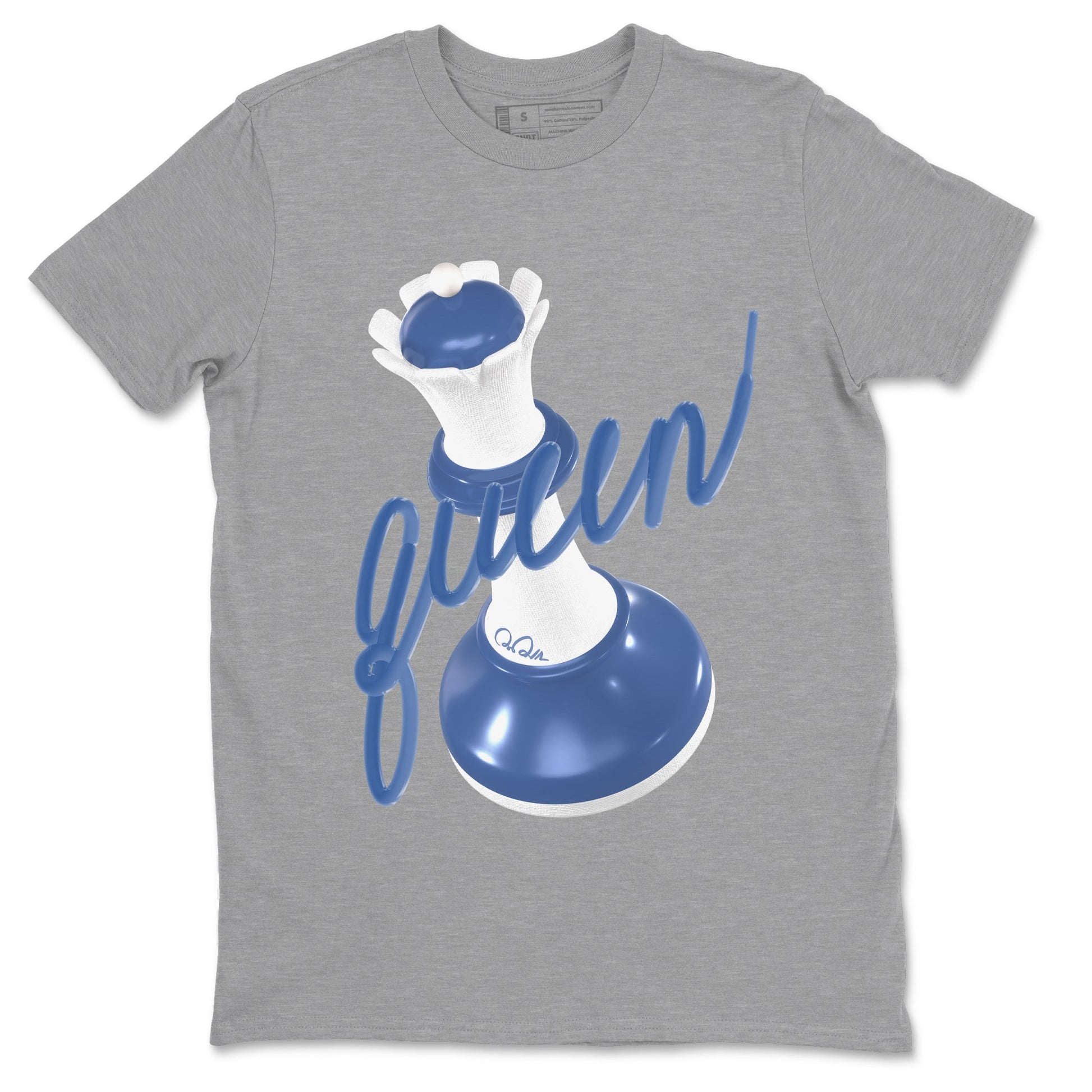 11s Diffused Blue Shirts To Match Jordans 3D Queen sneaker match tees Air Jordan 11 Diffused Blue Tee SNRT Sneaker Release Tees unisex cotton Heather Grey 2 crew neck shirts