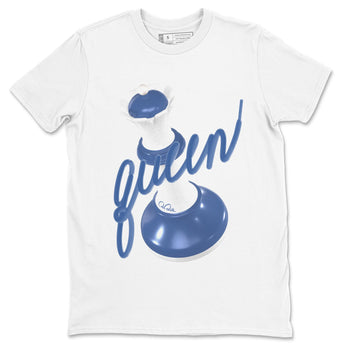 11s Diffused Blue Shirts To Match Jordans 3D Queen sneaker match tees Air Jordan 11 Diffused Blue Tee SNRT Sneaker Release Tees unisex cotton White 2 crew neck shirts