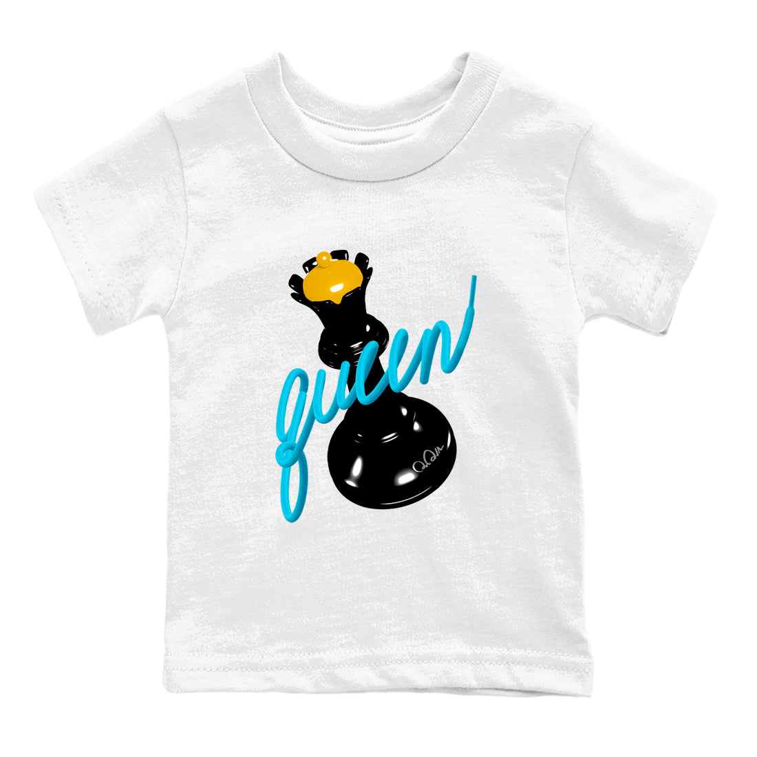 Sneaker match tees – Sneaker Tees To Match Air Jordan 11 Gamma Shoes – 3D Queen Kids T-Shirt White 2