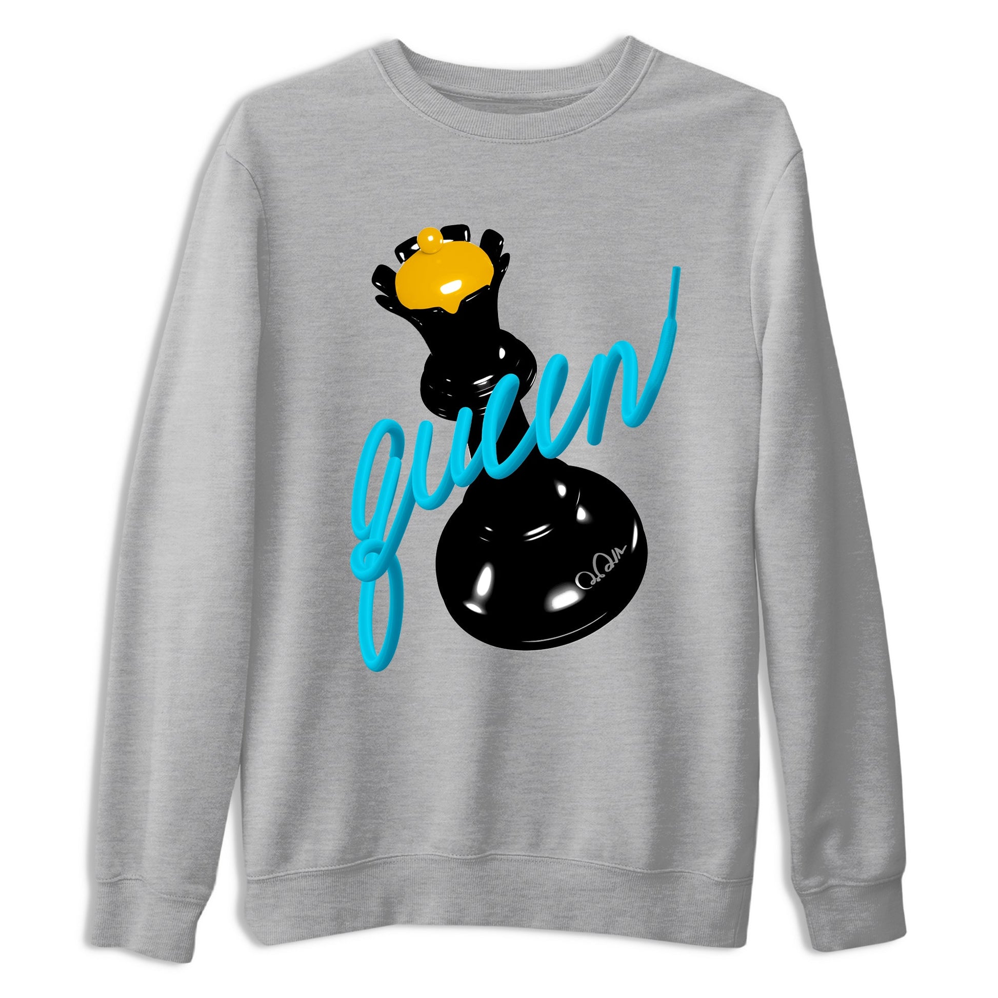 Sneaker match tees – Sneaker Tees To Match Air Jordan 11 Gamma Shoes – 3D Queen Tee Heather Grey 2