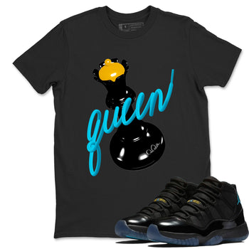 Sneaker match tees – Sneaker Tees To Match Air Jordan 11 Gamma Shoes – 3D Queen Tee Black 1