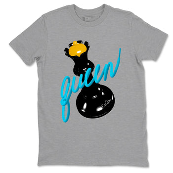 Sneaker match tees – Sneaker Tees To Match Air Jordan 11 Gamma Shoes – 3D Queen Tee Heather Grey 2