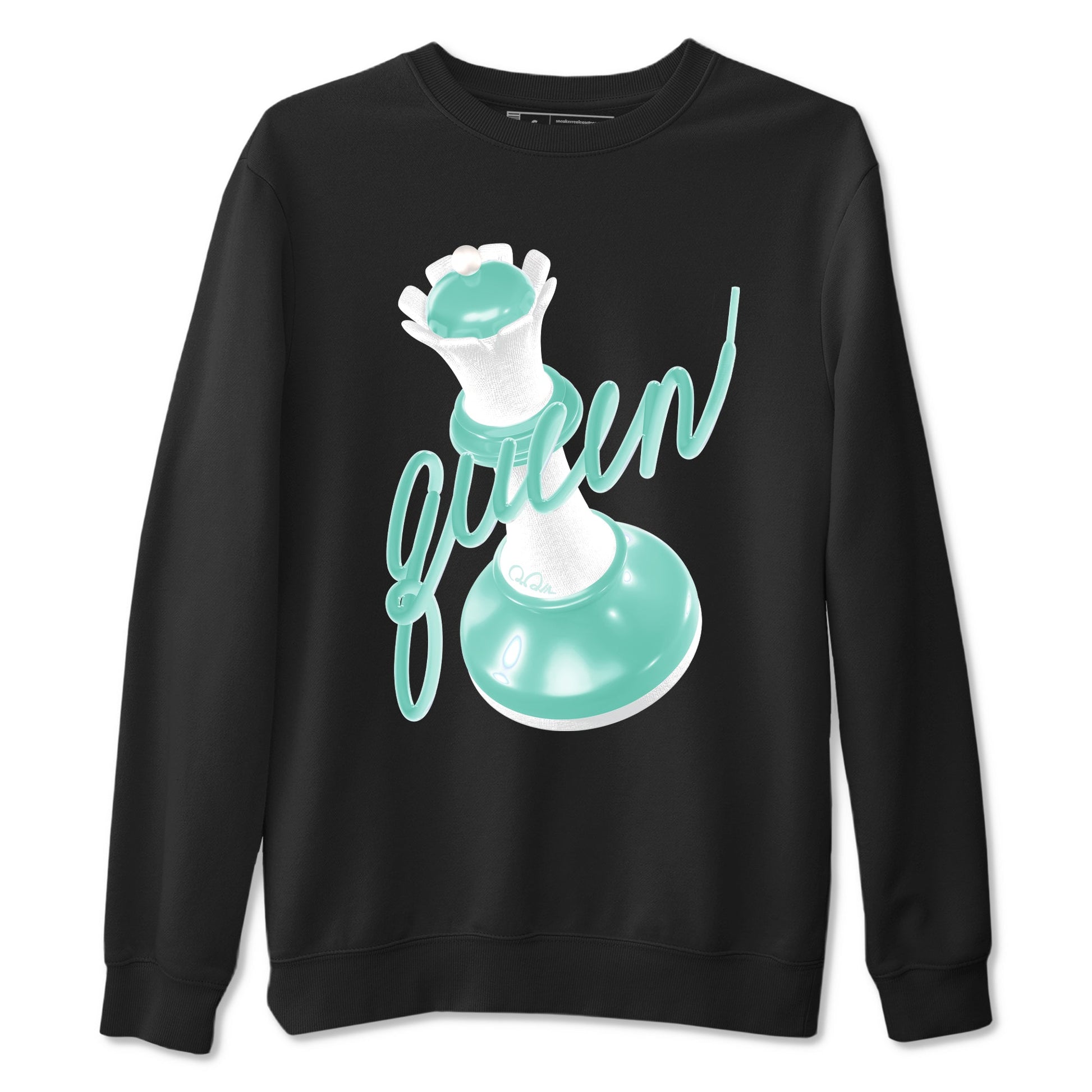 3D Queen sneaker match t-shirt styled to complete your fit with the Air Jordan 11 Igloo sneakers, shown in Black 2.