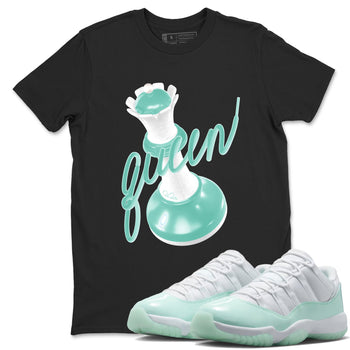 3D Queen sneaker match t-shirt styled to complete your fit with the Air Jordan 11 Igloo sneakers, shown in Black 1.